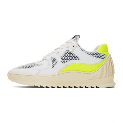 Shop Filling Pieces White And Yellow Plasma Orbit 2.0 Low Sneakers