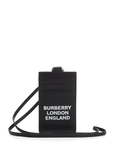 Shop Burberry Logo Detail Card Holder In Black