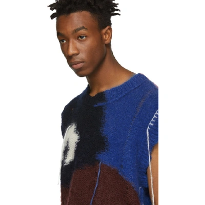 Shop Alexander Mcqueen Multicolor Mohair Intarsia Sweater In 6179 Brdred