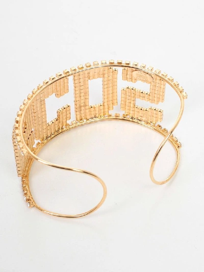 Shop Gcds Logo Embellished Necklace In Gold