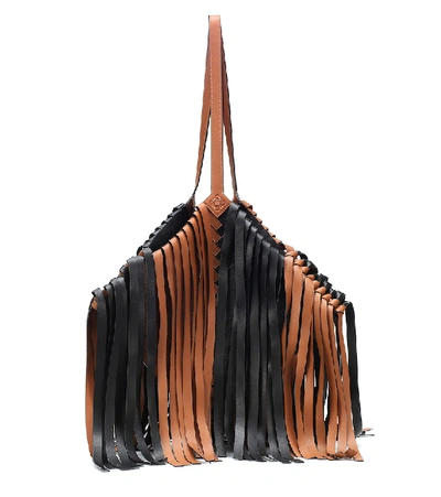 Shop Loewe Cocotte Leather Shoulder Bag In Brown