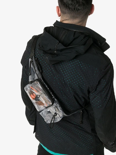 Shop Marcelo Burlon County Of Milan Neutral Transparent Pvc Cross Body Bag In 0010 No Color Black