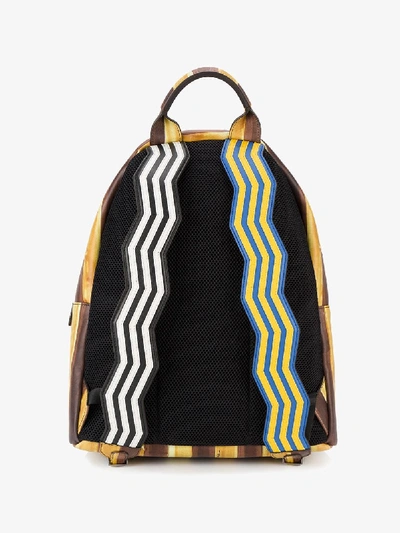 Shop Fendi Rucksack Mit  Faces-applikation In Multicolour