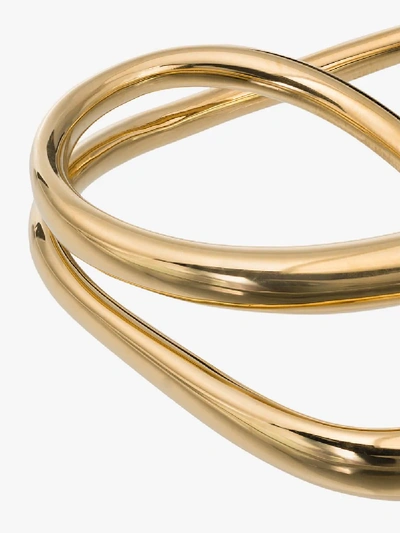 Shop Charlotte Chesnais Gold Vermeil Double Loop Ring In Yellow Gold