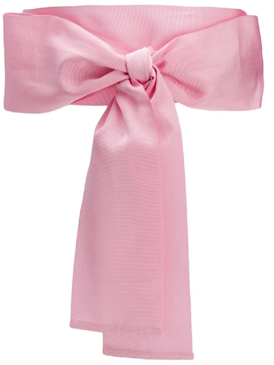 Shop Sara Roka Tie Detail Belt In Pink