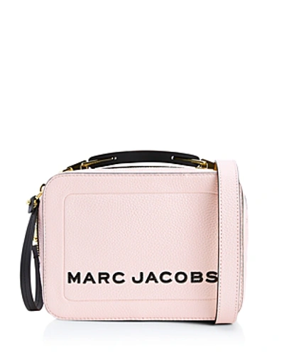 Shop Marc Jacobs The Box 20 Crossbody In Blush Pink/gold