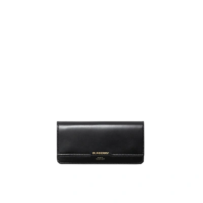 Shop Burberry Horseferry Embossed Leather Continental Wallet
