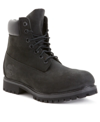 Shop Timberland Men's 6" Premium Waterproof Boots Men's Shoes In Black Nubuck
