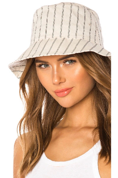 Shop Rag & Bone Ellis Bucket Hat In Ivory Stripe
