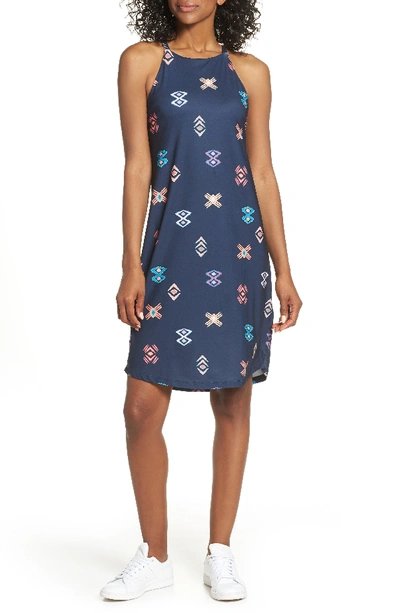 Shop Patagonia Sliding Rock Dress In Spaced Out Neo Navy