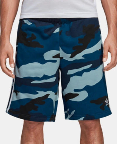 Adidas Originals Adidas Men's Originals Camouflage Shorts In Blue Size  Medium 100% Cotton | ModeSens
