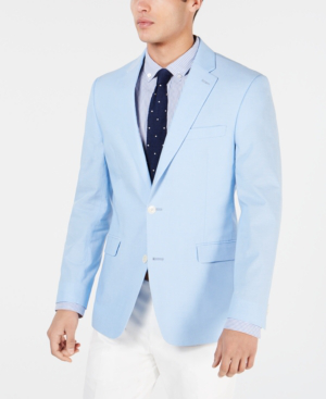 tommy hilfiger light blue suit