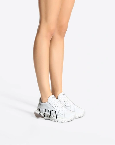 Valentino Bounce Low Top Leather In White |
