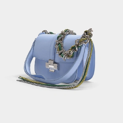 Shop N°21 N21 | Lolita Bag In Black Calfskin In Blue