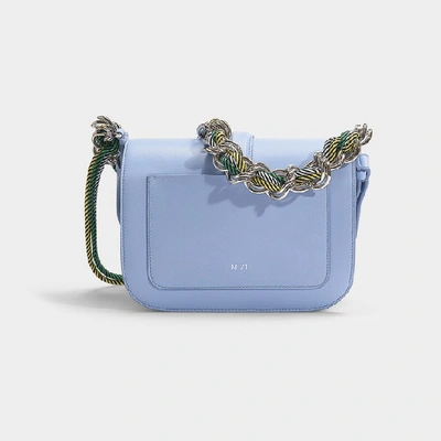 Shop N°21 N21 | Lolita Bag In Black Calfskin In Blue