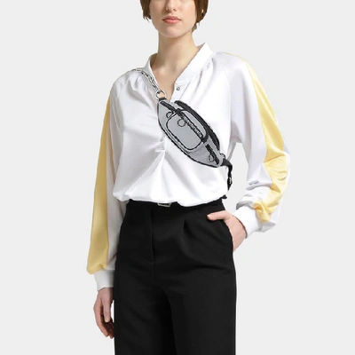 Shop Alexander Wang | Attica Soft Mini Fanny Crossbody Bag In Black Sport Matte Nappa Leather In Metallic