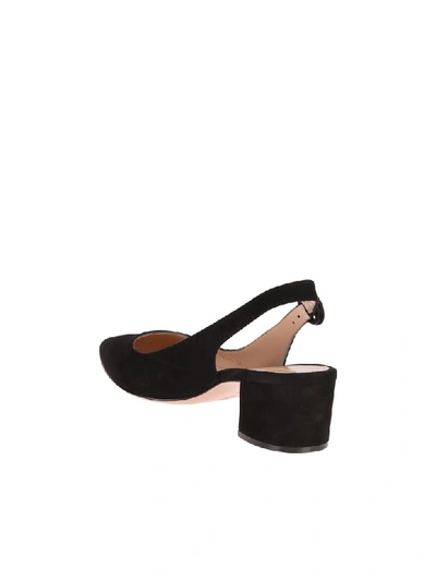Shop Gianvito Rossi Suede Leather Shoes In Black