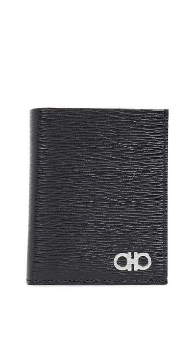 Shop Ferragamo International Bifold Wallet In Black/red