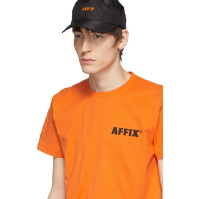 Shop Affix Orange Purge T-shirt In Safetyorang