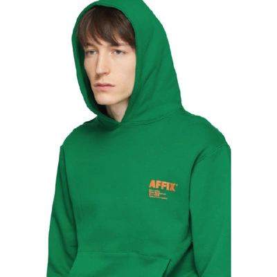 Shop Affix Green Logo Standardize Hoodie