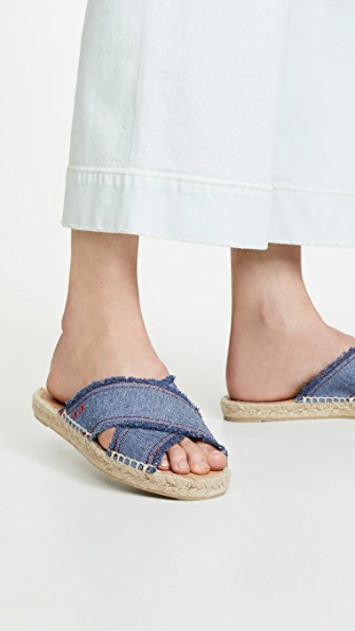 Shop Castaã±er Palmera Slides In Jeans