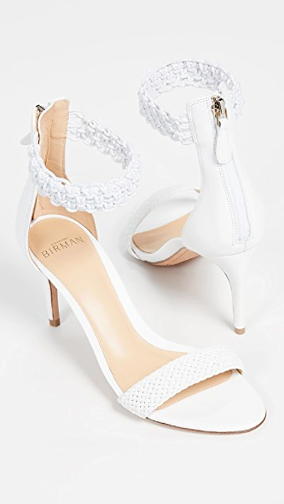 Shop Alexandre Birman Lanny 75mm Sandals In White