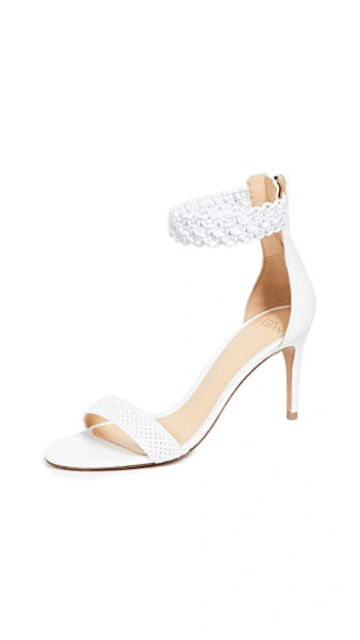 Shop Alexandre Birman Lanny 75mm Sandals In White