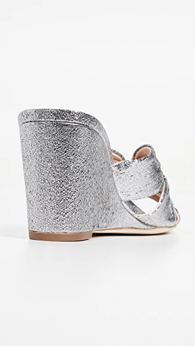 Shop Loeffler Randall Sonya Cinched Wedge In Silver