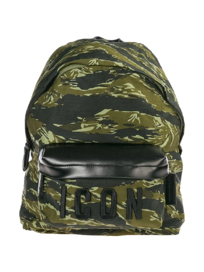 Shop Dsquared2 Icon Backpack In Camouflage