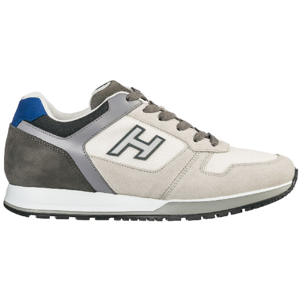 Hogan Men's Shoes Suede Trainers Sneakers H321 In Multicolour | ModeSens