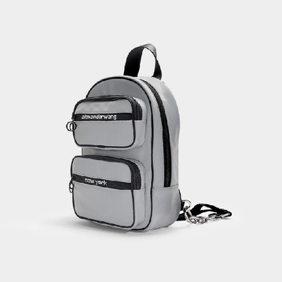 Shop Alexander Wang | Attica Soft Medium Backpack In Silver Reflective Nylon