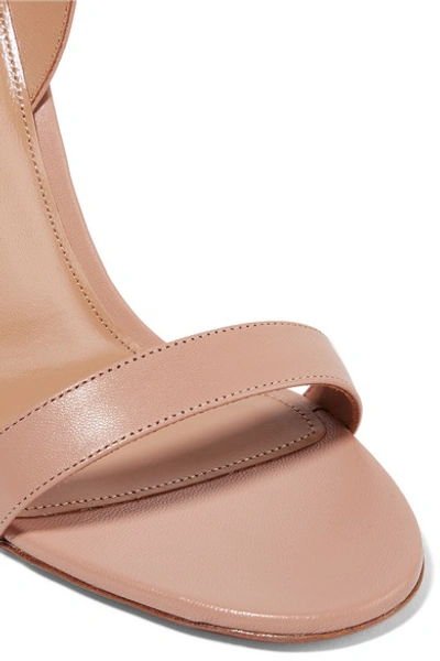 Shop Aquazzura So Nude 105 Leather Slingback Sandals In Blush
