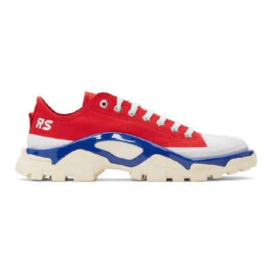 Shop Raf Simons Red Adidas Originals Edition Detroit Runner Sneakers In 03018 Red