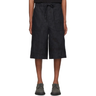 Shop Issey Miyake Men Navy Rocketsu Shorts In 75 Navy