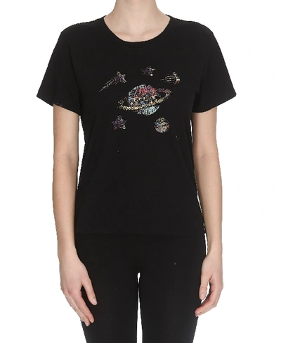 Shop Saint Laurent Sl Galaxy T-shirt In Black