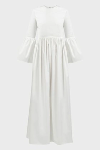 Shop The Row Sora Cotton-poplin Dress In White