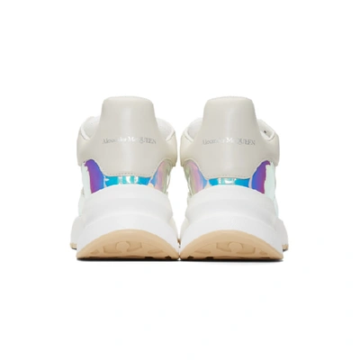 Shop Alexander Mcqueen Beige And Pink Iridescent Oversized Sneakers In 9092 Cream