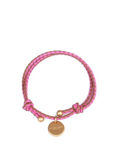 Shop Bottega Veneta Classic Bracelet In Pink