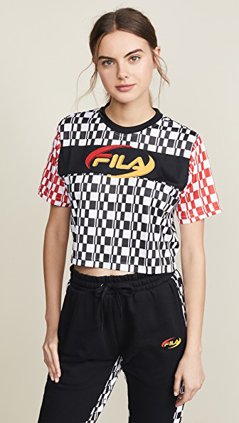 gold fila shirt