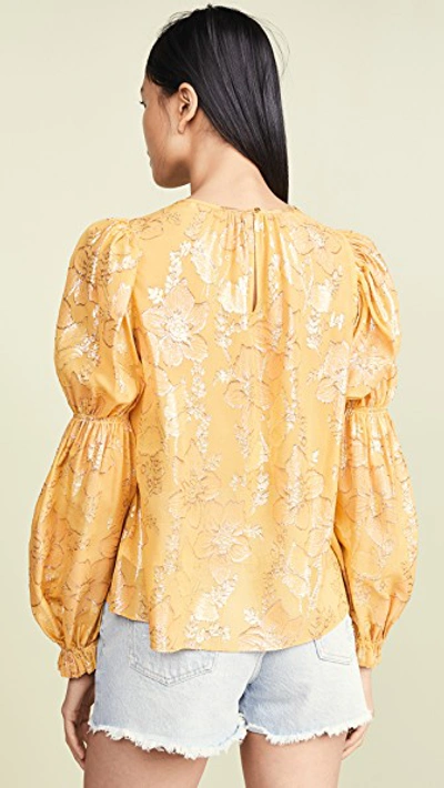 Shop Ulla Johnson Aster Blouse In Citrine