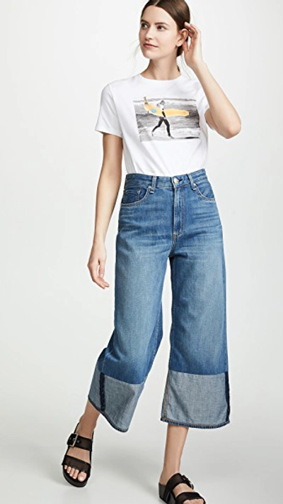 Shop Rag & Bone Cropped Cuff Haru Jeans In Wren