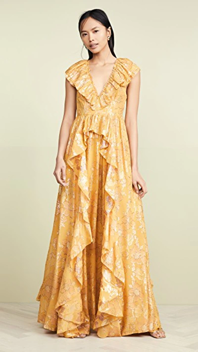 Shop Ulla Johnson Demetria Dress In Citrine