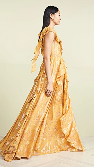 Shop Ulla Johnson Demetria Dress In Citrine