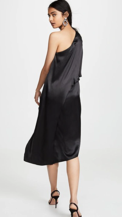 Shop Edition10 One Shoulder Mini Dress In Black