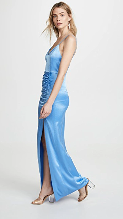 Shop Alice And Olivia Diana Maxi Dress In Cornflower