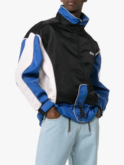 Shop Ader Error Jacke In Colour-block-optik In Black/blue/white