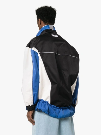 Shop Ader Error Jacke In Colour-block-optik In Black/blue/white