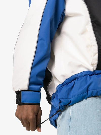 Shop Ader Error Jacke In Colour-block-optik In Black/blue/white