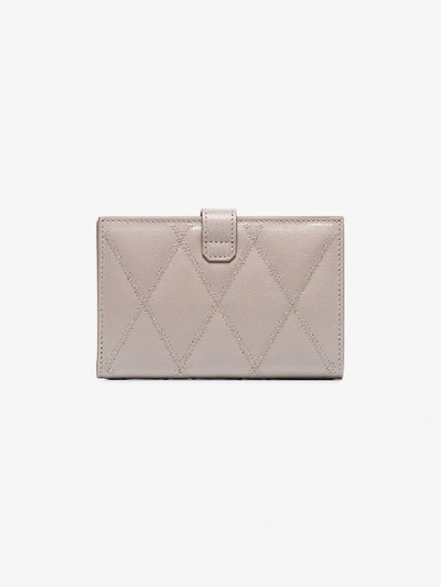 Shop Givenchy Ivory Quilted Leather Envelope Purse In 101 - Ivory