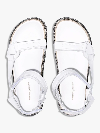 Shop Marques' Almeida Marques'almeida White Espadrille Sandals
